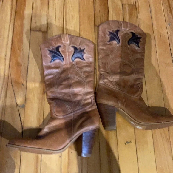 Leather  cowboy boots - Picture 6 of 9